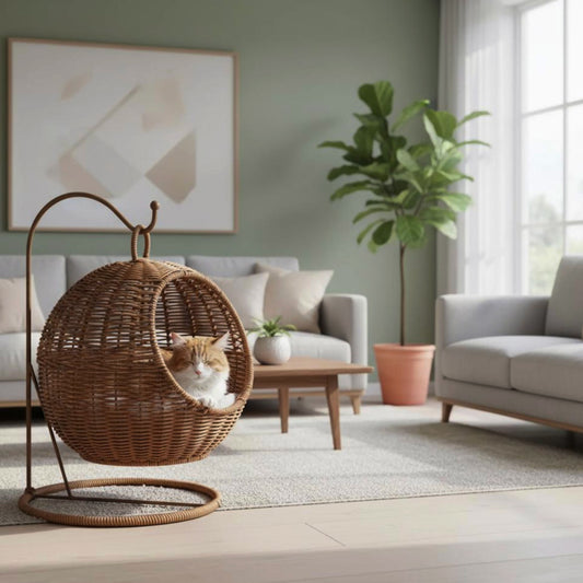 Handwoven Cat House