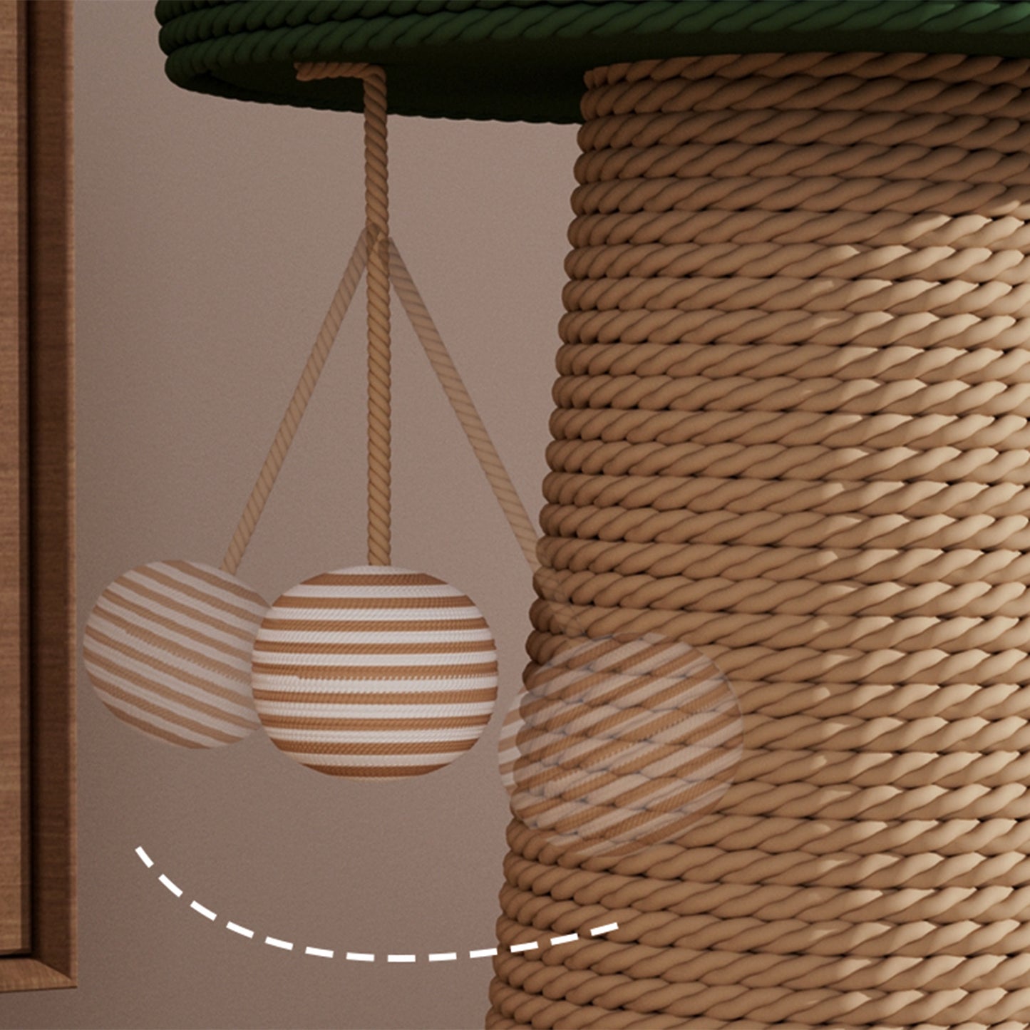 Mushroom Cat Scratching Post