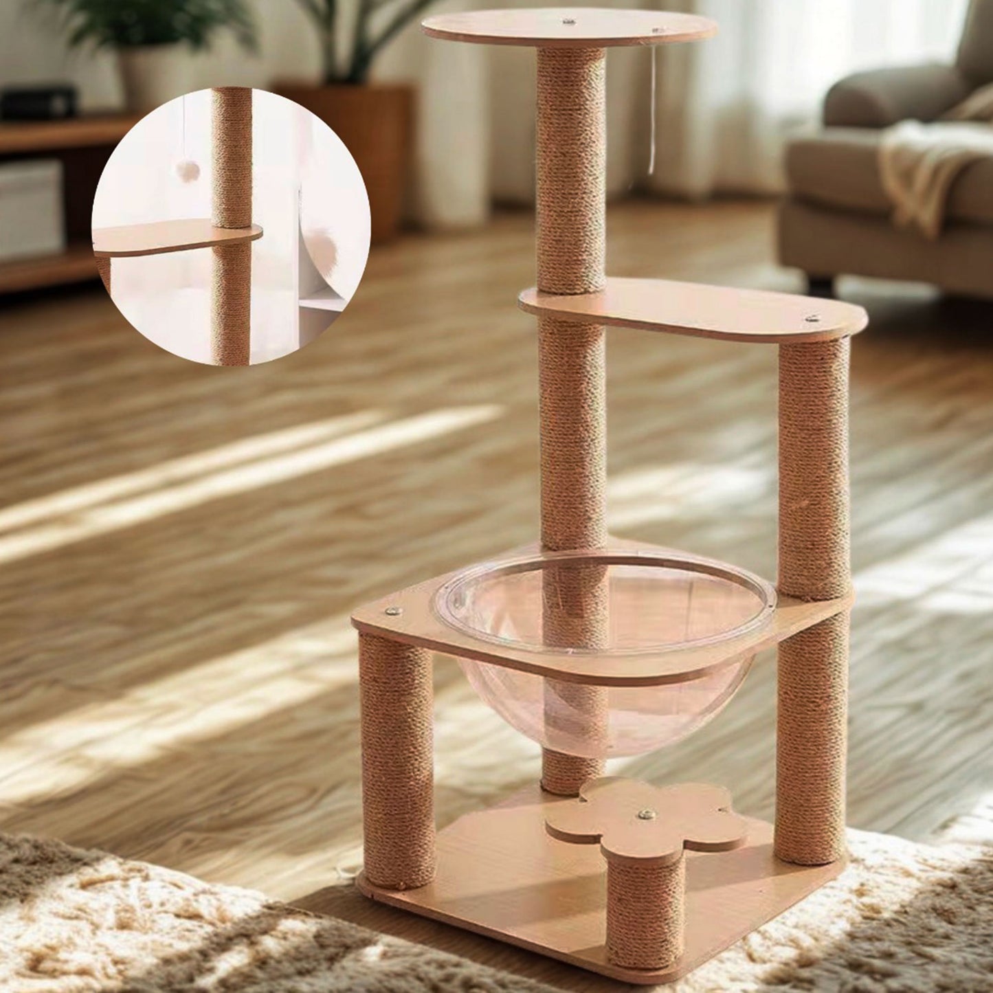 Wooden Cat Tree
